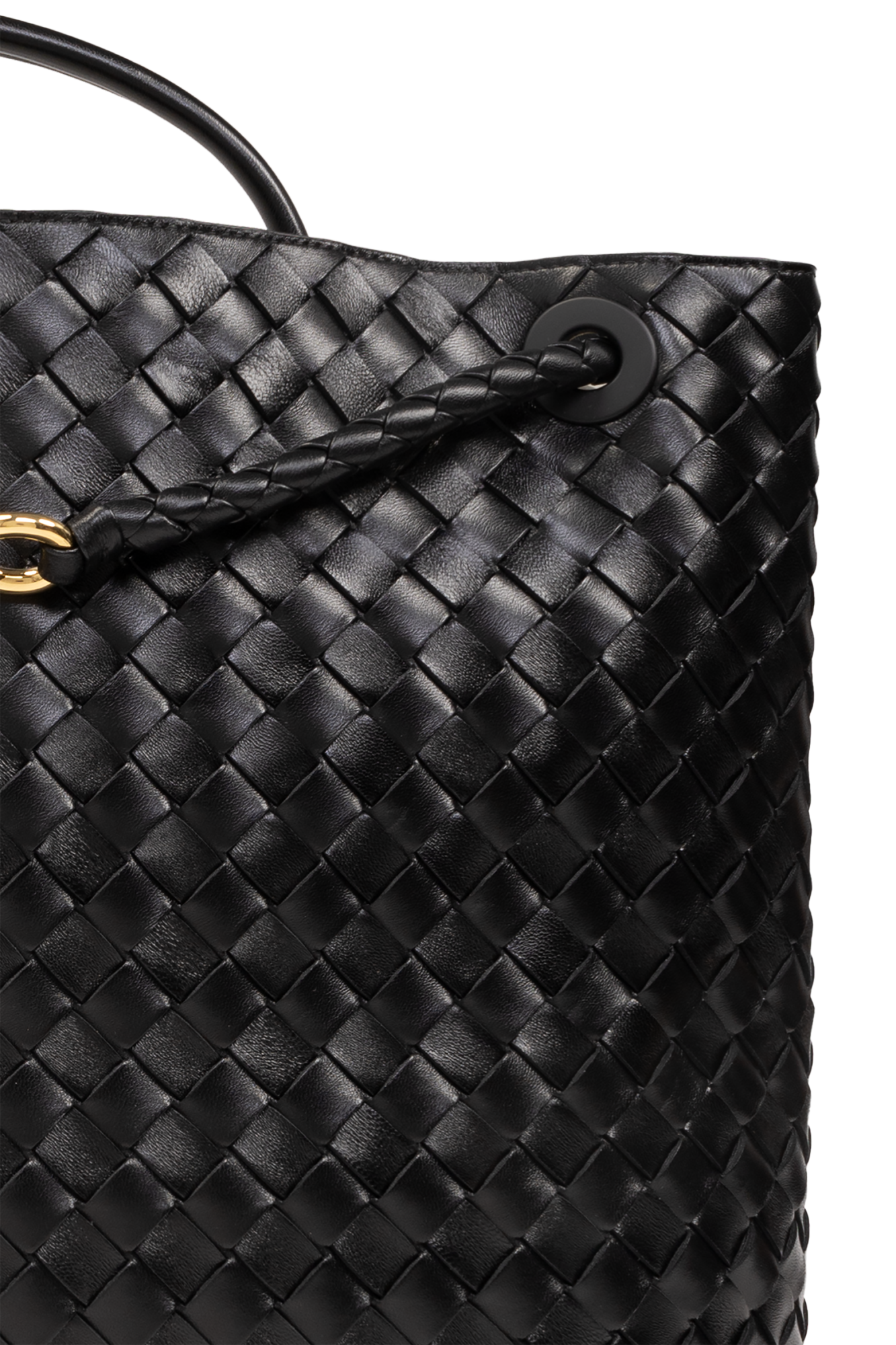 Czarny Torba 'Andiamo Large' typu 'shopper' Bottega Veneta
